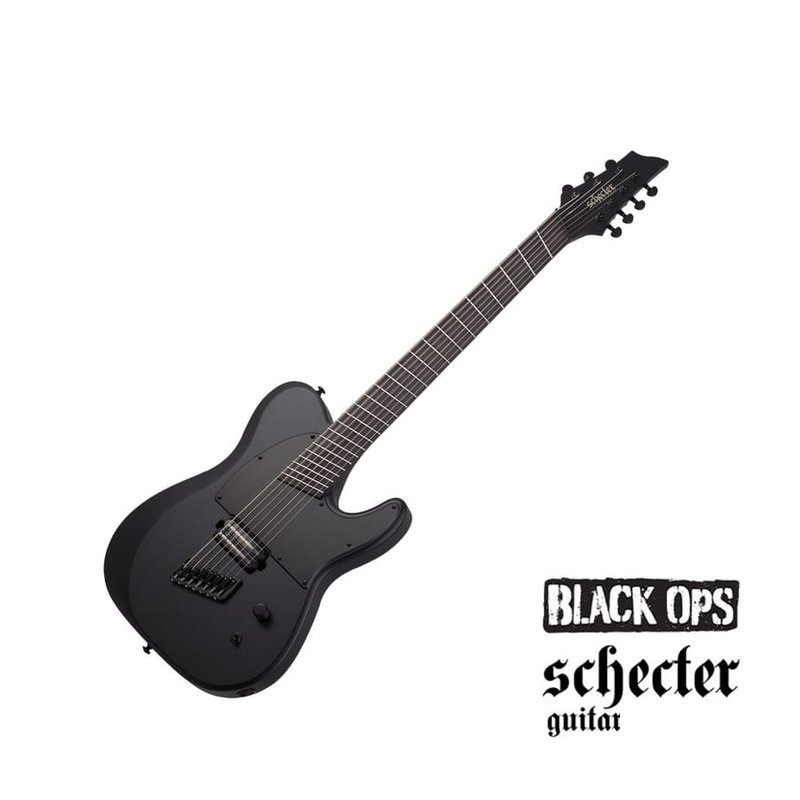 Schecter Schecter PT-7 MS Black Ops 主動式 扇形指板 電吉他 — 三峽電吉他