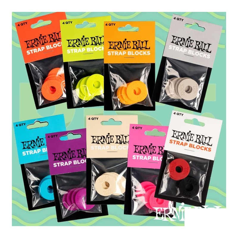 Ernie Ball Ernie Ball Strap Blocks 安全背帶 扣環 電吉他 木吉他 貝斯 背帶扣 — 三峽木吉他 / 民謠吉他