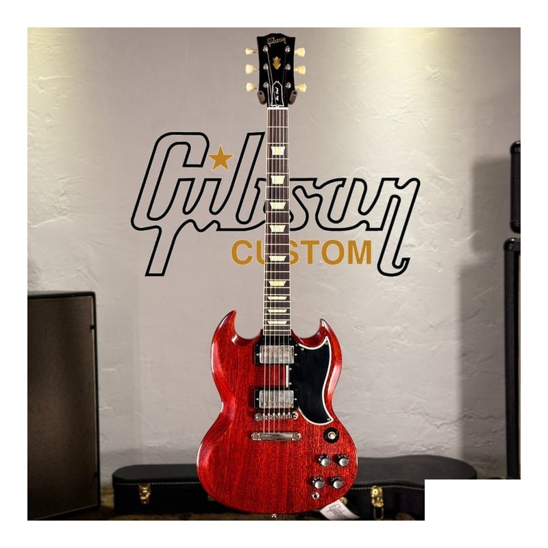 Gibson Gibson Custom 1961 Les Paul SG Standard Reissue Stop-Bar Cherry Red 電吉他 — 三峽木吉他 / 民謠吉他