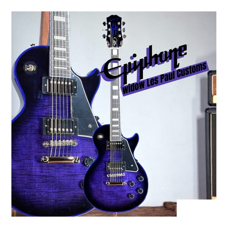Epiphone 限定款 Epiphone Les Paul Custom Widow Purple Burst 電吉他 — 三峽電吉他