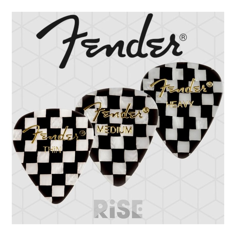 Fender Fender Graphic Checker 351 Shape Vans 格子 Pick — 三峽配件 / 週邊