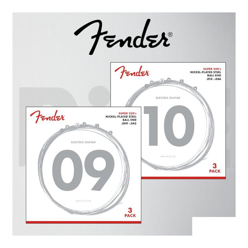 Fender Fender Super 250 Nickel-Plated Steel 電吉他弦 — 三峽電吉他