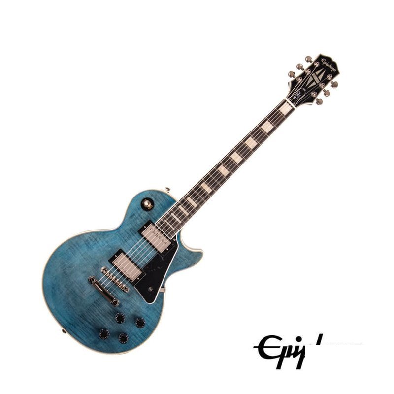 Epiphone Epiphone Les Paul Custom Figured Translucent Blue 電吉他 — 三峽電吉他