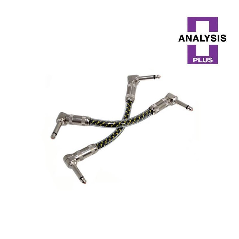 Analysis Plus Yellow Oval 樂器短導線 15cm 單條 — 三峽導線