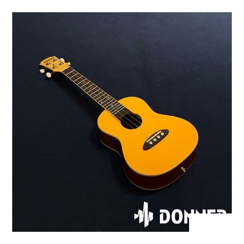 Donner Donner U2 23" 雲杉木 面單板 烏克麗麗 甜橘橙 — 三峽烏克麗麗