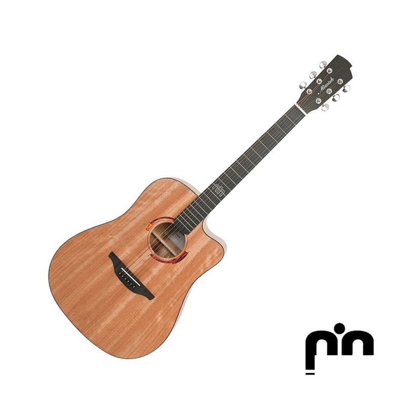 Nightwish Miwish DSCC-L 全桃花心木 面單板 41吋 民謠吉他 含厚琴袋 — 三峽吉他 / Bass